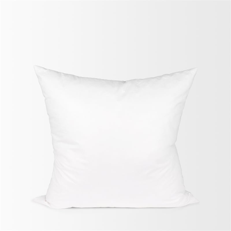 Pemberly Row 18x18 White Fabric Down Filled 745 GSM Pillow Insert