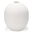 Pemberly Row Modern / Contemporary Short White Textured Ceramic Vase