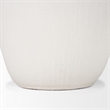 Pemberly Row Modern / Contemporary Large White Textured Ceramic Vase