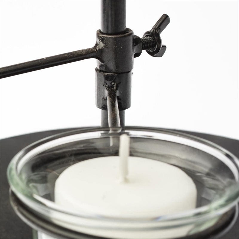 Pemberly Row Black Metal Five Armed Tealight Table Candle Holder