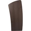 Pemberly Row Modern Wood Non-Sound Lectern in Ribbonwood Brown