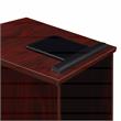 Pemberly Row Contemporary Wood Full Floor Lectern in Mahogany