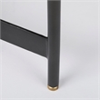 Pemberly Row 22.5Lx22.5Wx20.8H Brown Wood & Black Metal Base Nesting Side Tables