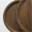 Pemberly Row 19.3Lx19.3Wx19H Brown Wood with Black Metal Nesting Side Tables