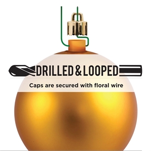 Pemberly Row 10&quot Contemporary Plastic Ball Ornament in Shiny Blue