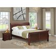 Pemberly Row Traditional 3-piece Wood Queen Bedroom Set in Walnut