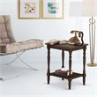 Pemberly Row Wood End Table with Open Storage in Jacobean Brown