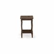 Pemberly Row Wood End Table with Open Storage in Jacobean Brown