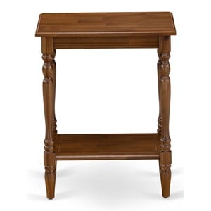 Pemberly Row Wood End Table with Open Storage in Antique Walnut