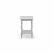 Pemberly Row Traditional Wood End Table with Open Storage in Urban Gray