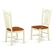 Pemberly Row Antique 3-piece Dining Set with Round Table in Cream/Cherry