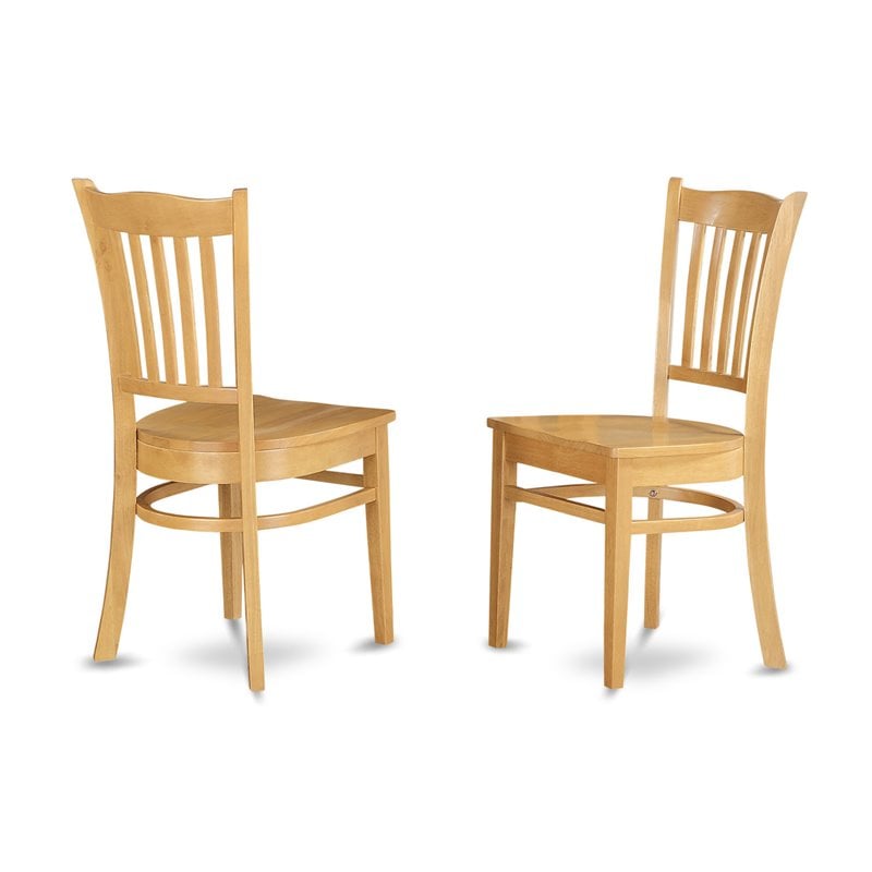 Pemberly Row Antique 3-piece Traditional Wood Dining Set in Oak