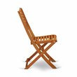 Pemberly Row Wood Patio Dining Chairs in Natural Oil (Set of 2)