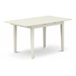 Pemberly Row Traditional Rectangular Wood Dining Table in Linen White