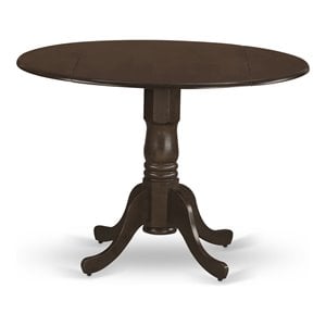 Pemberly Row Traditional Wood Dining Table in Espresso Finish