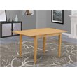 Pemberly Row Traditional Wood Butterfly Leaf Dining Table in Oak