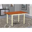 Pemberly Row Wood Butterfly Leaf Dining Table in Cream/Cherry