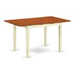 Pemberly Row Wood Butterfly Leaf Dining Table in Cream/Cherry