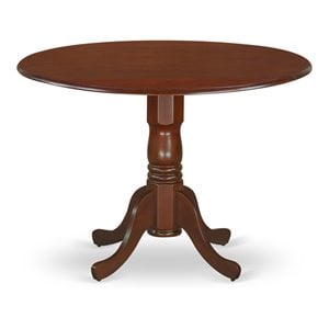 Pemberly Row Traditional Wood Dining Table in Mahogany Finish