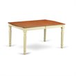 Pemberly Row Wood Butterfly Leaf Dining Table in Cream/Cherry