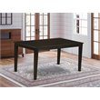 Pemberly Row Rectangular Solid Wood Dining Table in Cappuccino