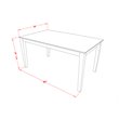Pemberly Row Rectangular Solid Wood Dining Table in Linen White