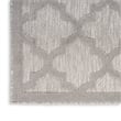 Pemberly Row Easy Care 2'x4' Silver Gray Fabric Modern Area Rug (2'x4')
