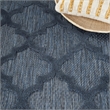 Pemberly Row Coastal Easy Care 4'x6' Navy Blue Indoor/Outdoor Rug