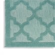 Pemberly Row Coastal Easy Care 5'x7' Aqua/Teal Indoor/Outdoor Rug