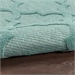 Pemberly Row Coastal Easy Care 5'x7' Aqua/Teal Indoor/Outdoor Rug