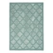Pemberly Row Coastal Easy Care 5'x7' Aqua/Teal Indoor/Outdoor Rug