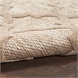 Pemberly Row Easy Care 5'x7' Fabric Natural Beige Modern Indoor/Outdoor Rug