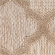Pemberly Row Easy Care 5'x7' Fabric Natural Beige Modern Indoor/Outdoor Rug