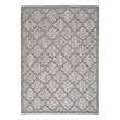 Pemberly Row Easy Care 5'x7' Silver Gray Fabric Modern Area Rug (5'x7')