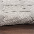 Pemberly Row Easy Care 5'x7' Silver Gray Fabric Modern Area Rug (5'x7')