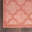 Pemberly Row Easy Care 6'x9' Coral Orange Fabric Modern Area Rug (6'x9')