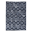 Pemberly Row Easy Care 6'x9' Fabric Navy Blue Modern Indoor/Outdoor Rug