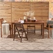 Pemberly Row Easy Care 7'x10' Fabric Natural Beige Modern Rug