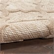 Pemberly Row Easy Care 7'x10' Fabric Natural Beige Modern Rug