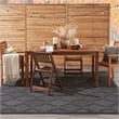 Pemberly Row Easy Care 8'x10' Fabric Charcoal Black Modern Rug