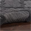 Pemberly Row Easy Care 8'x10' Fabric Charcoal Black Modern Rug