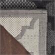 Pemberly Row Easy Care 8'x10' Fabric Charcoal Black Modern Rug
