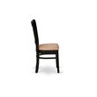 Pemberly Row Traditional Wood Dining Chairs in Black (Set of 2)