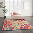 Pemberly Row 6'x9' Red/Multi Indoor/Outdoor Polypropylene Rug