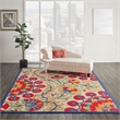 Pemberly Row 6'x9' Red/Multi Indoor/Outdoor Polypropylene Rug