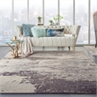 Pemberly Row Modern / Contemporary 9'x12' Ivory/Gray Indoor Rug