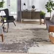 Pemberly Row Modern / Contemporary 10'x14' Ivory/Gray Indoor Rug
