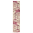Pemberly Row Modern / Contemporary 2'x6' Ivory/Pink Indoor Rug