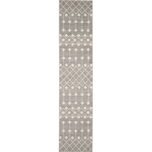 Pemberly Row Transitional 2'3&quotx7'6&quot Gray Bohemian Indoor Rug
