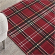 Pemberly Row Contemporary 3'x5' Red Rustic Indoor Polypropylene Rug